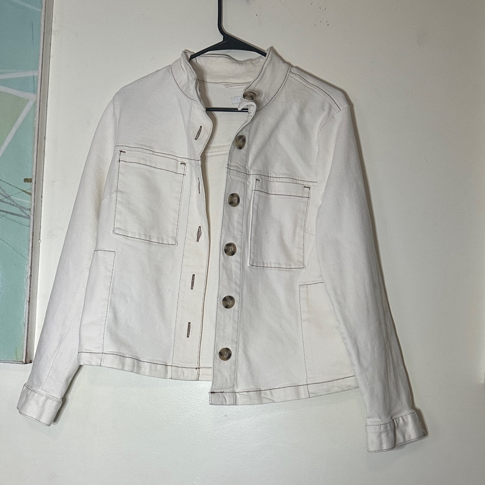 J. Jill Cream Jean Jacket for Women